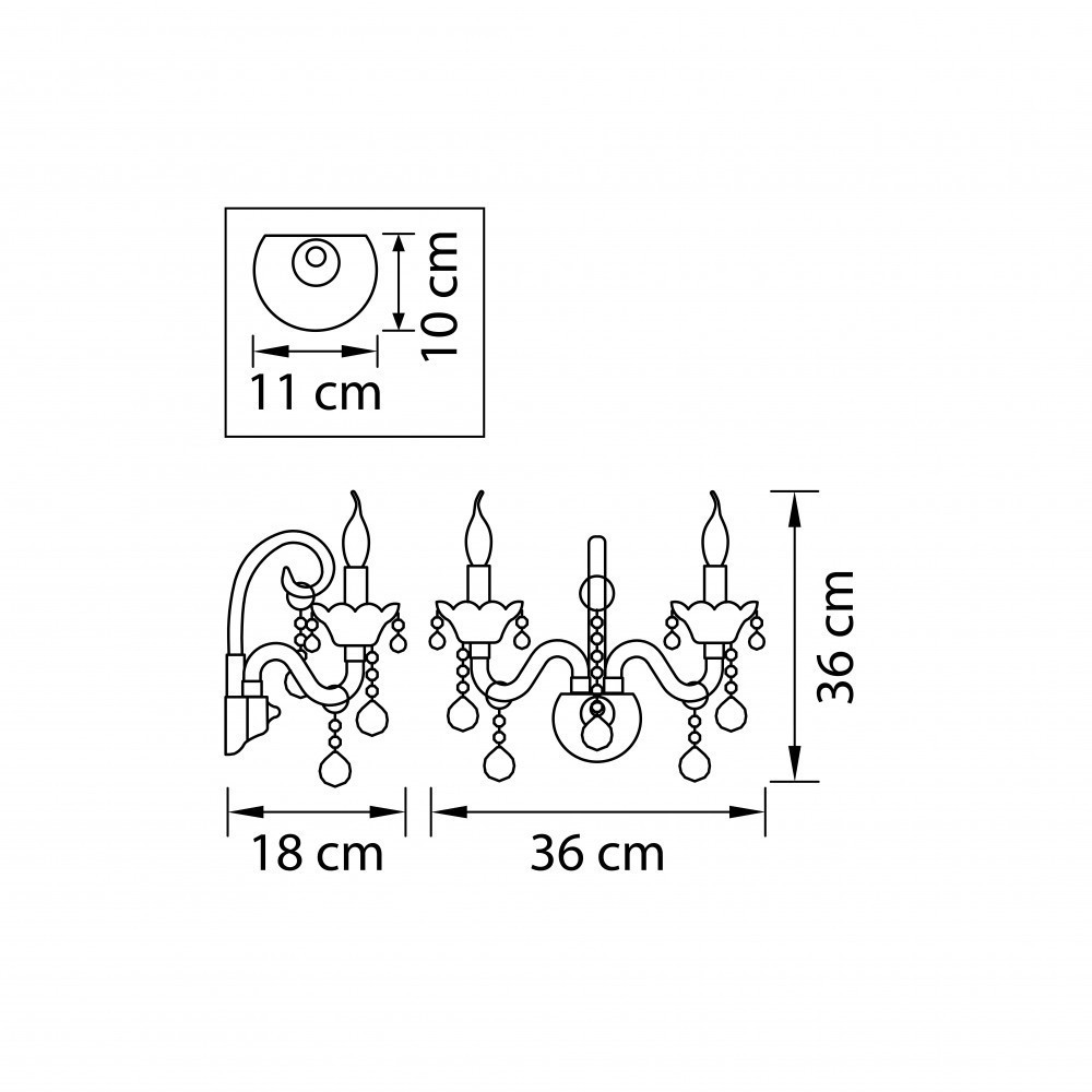 Lightstar (MB000002-2) Бра VIDARE 2х40W E14 ЗОЛОТО (в комплекте) Lightstar (MB000002-2) Бра VIDARE 2х40W E14 ЗОЛОТО (в комплекте)